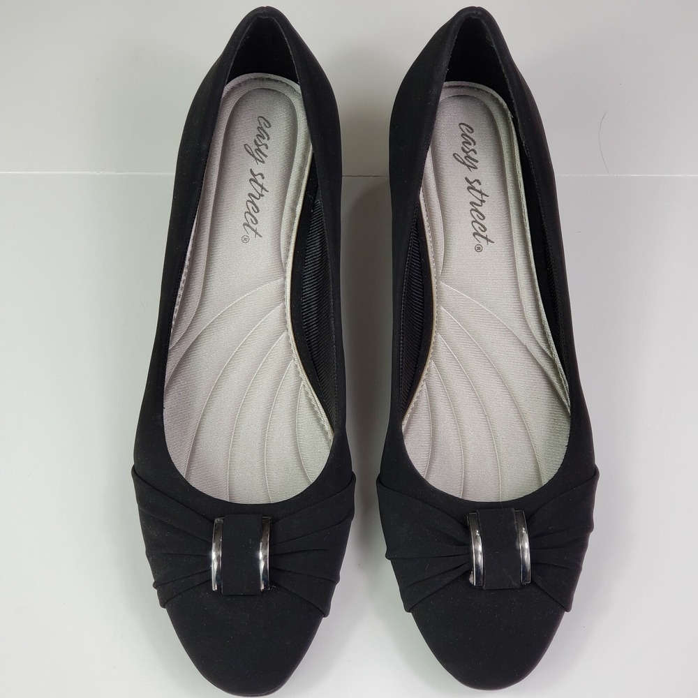 Easy Street Womens Eloise Pum Black Lamy - Women's US 6M New Suede - Picture 2 of 10